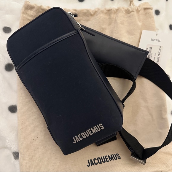 SOLD 💕 JACQUEMUS - Le Giardino Crossbody Pouch Bag - Unisex - Dark Navy - Picture 7 of 9